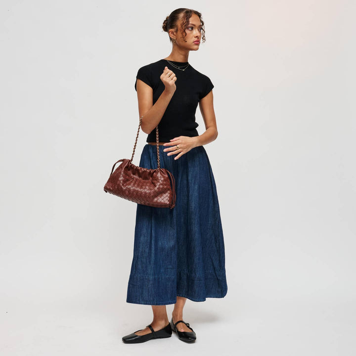 BK Sawyer Shoulder Bag in Brown available at Barbara Katz