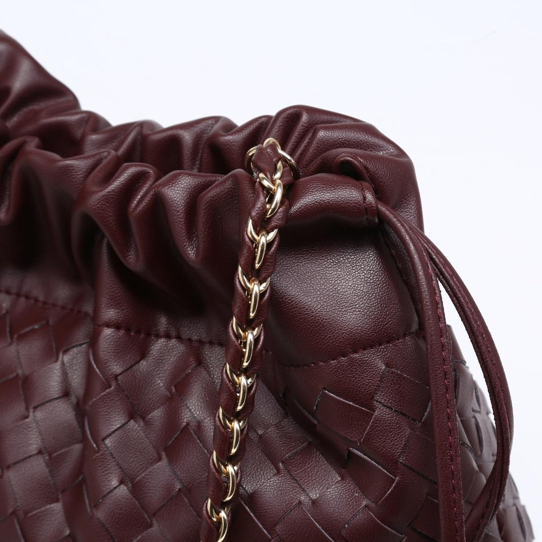 BK Sawyer Shoulder Bag in Burgundy available at Barbara Katz