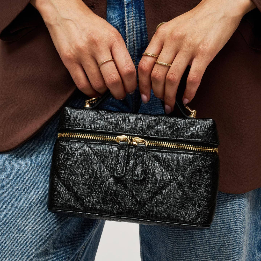 BK Snow Crossbody Bag in Black available at Barbara Katz
