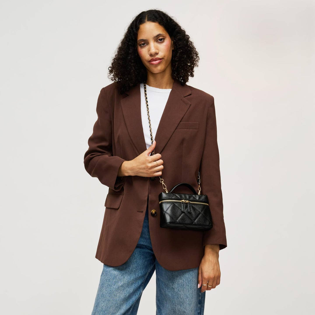 BK Snow Crossbody Bag in Black available at Barbara Katz