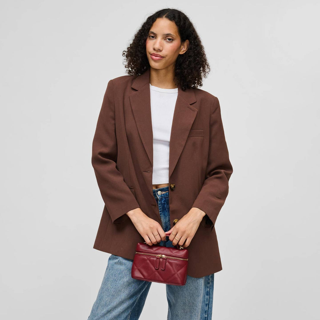 BK Snow Crossbody Bag in Burgundy available at Barbara Katz