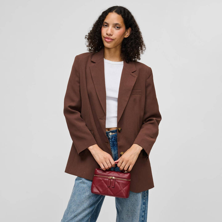 BK Snow Crossbody Bag in Burgundy available at Barbara Katz