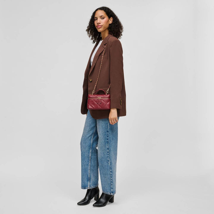 BK Snow Crossbody Bag in Burgundy available at Barbara Katz
