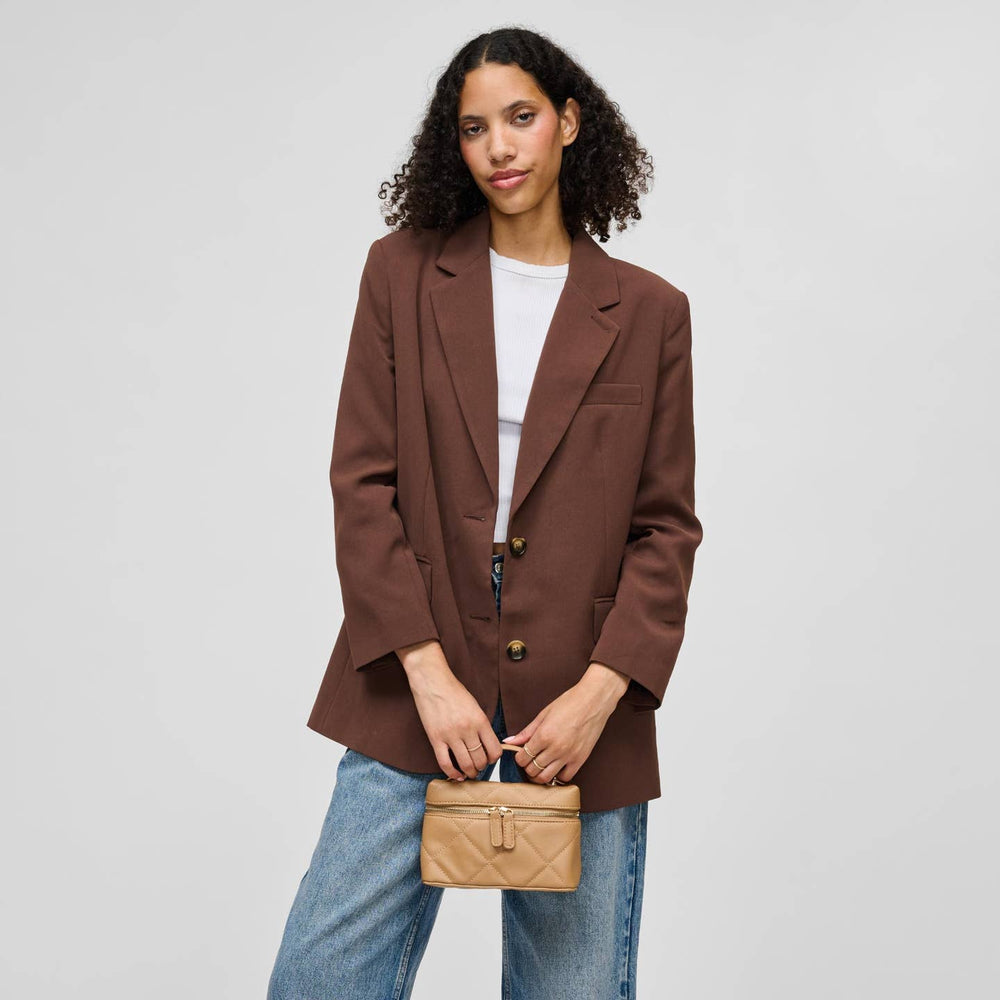 BK Snow Crossbody Bag in Natural available at Barbara Katz