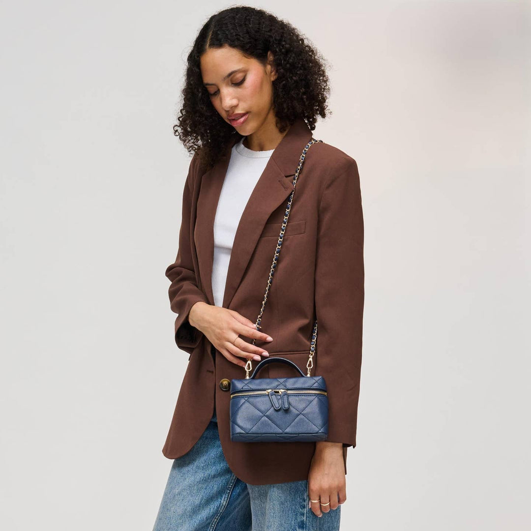 BK Snow Crossbody Bag in Navy available at Barbara Katz