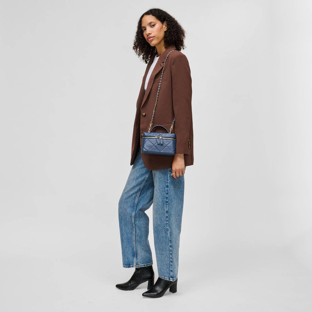 BK Snow Crossbody Bag in Navy available at Barbara Katz