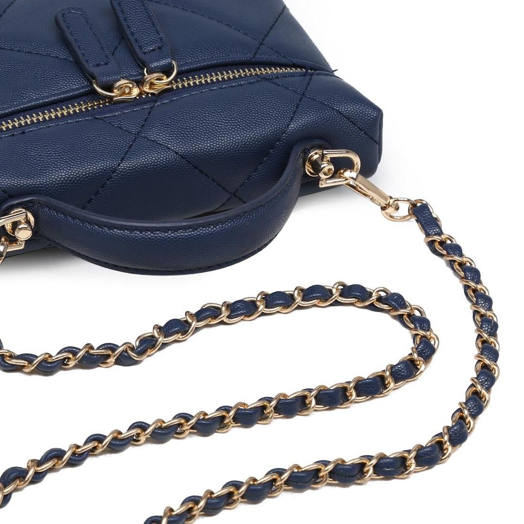 BK Snow Crossbody Bag in Navy available at Barbara Katz