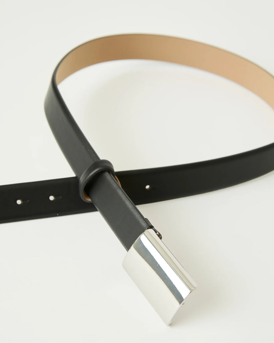 B-Low The Belth Mason Mini Leather Belt in Black Silver avaialble at Barbara Katz
