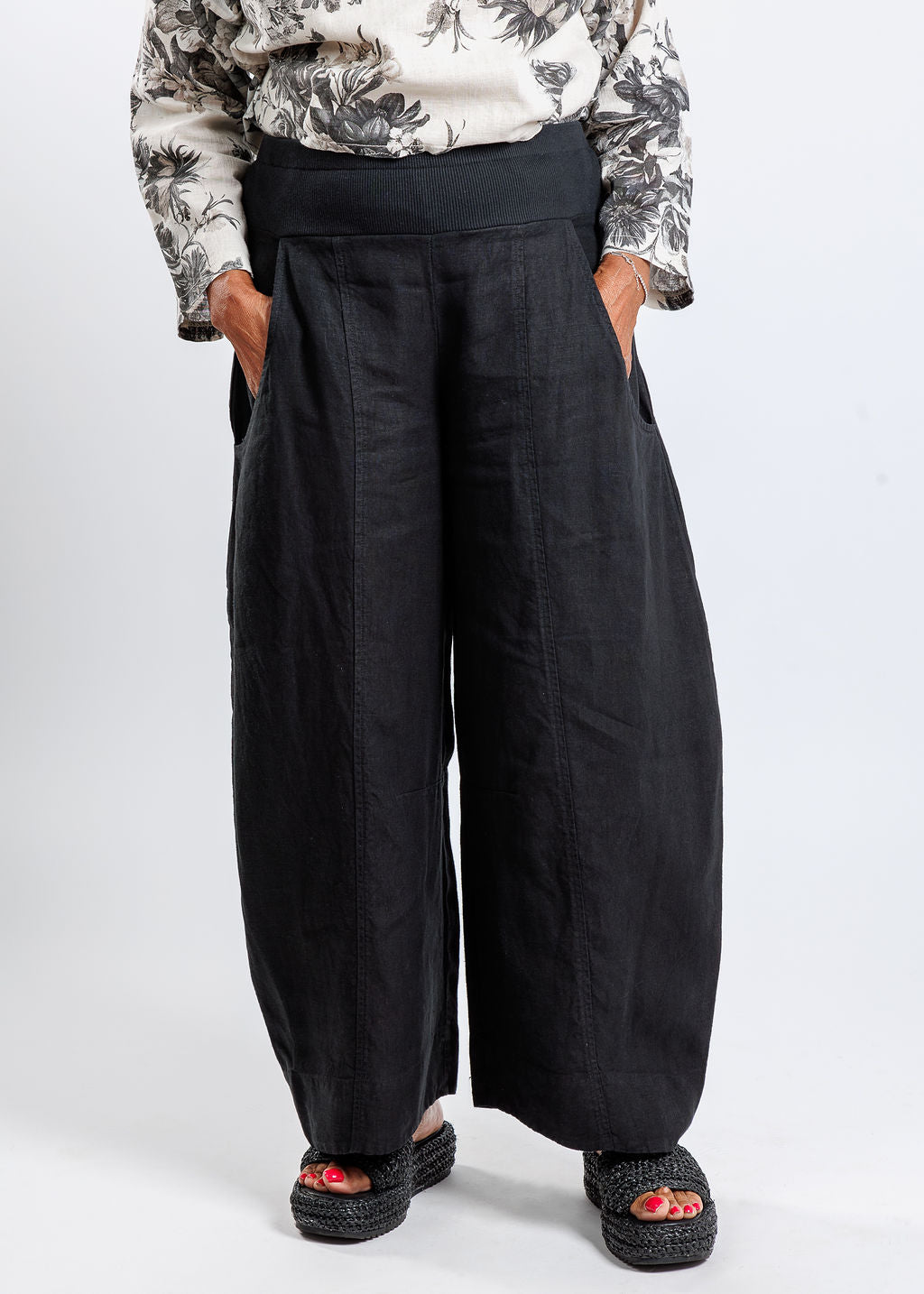 Banana Blue Charlotte Pants in Black available at Barbara Katz