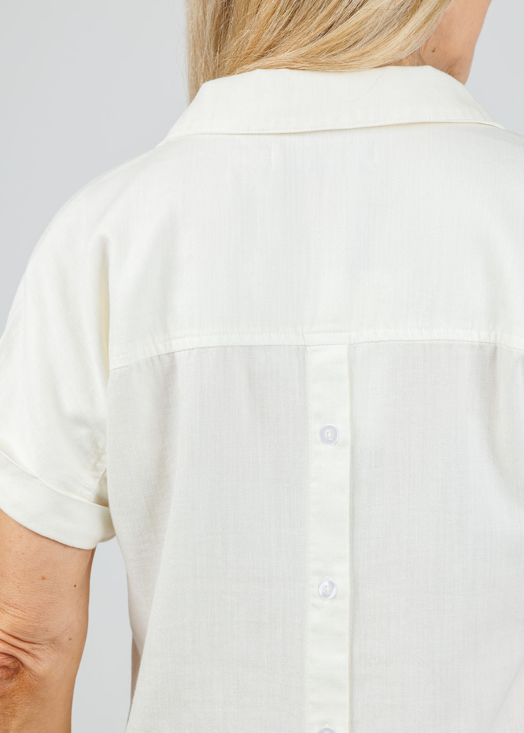 BK Top Notch Shirt in Coconut Milk available at Barbara Katz