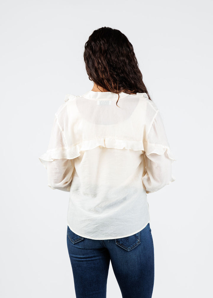 BK Ambrosia Shirt in Ivory available at Barbara Katz