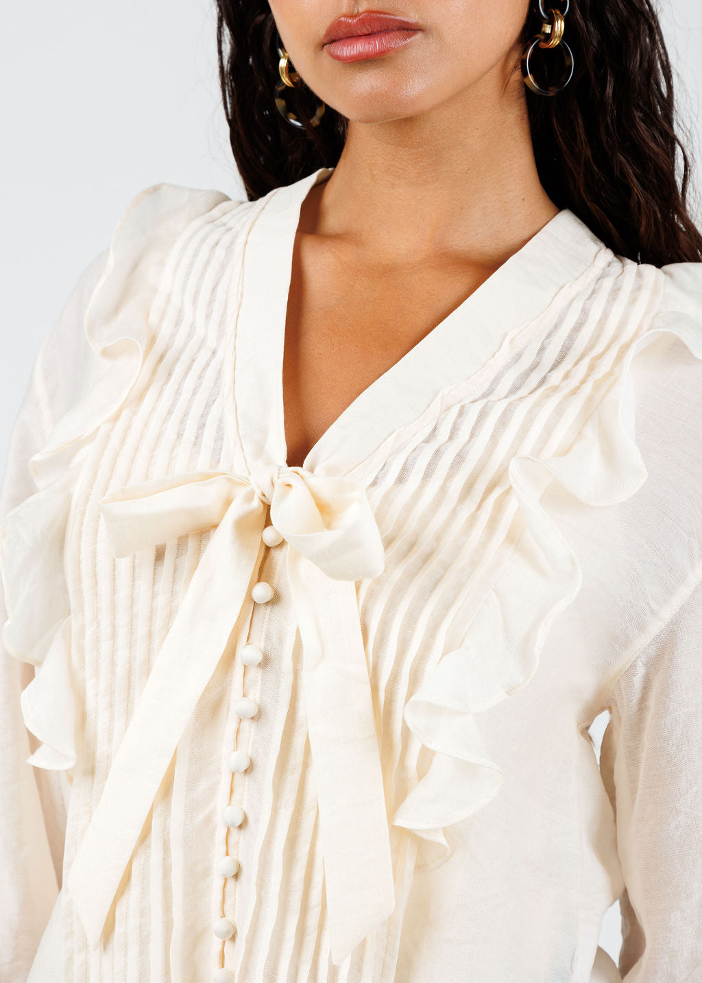 BK Ambrosia Shirt in Ivory available at Barbara Katz