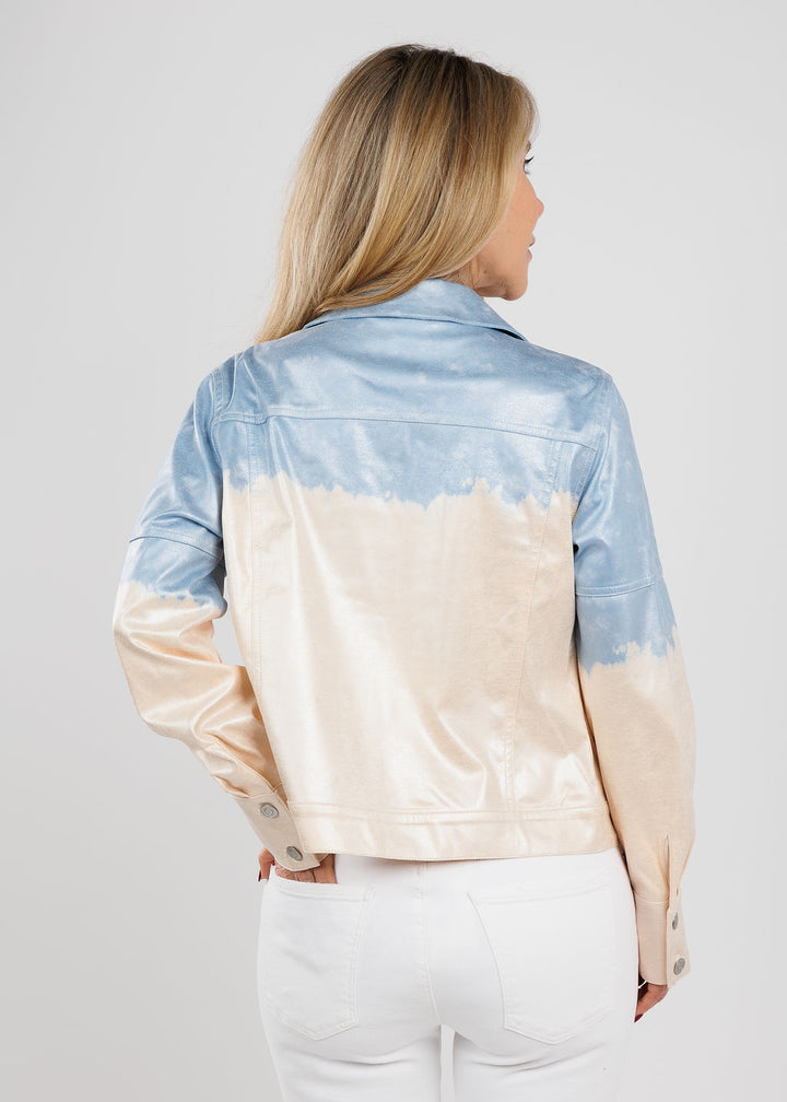 BK Blair Ombre Jacket in Denim Wash available at Barbara Katz