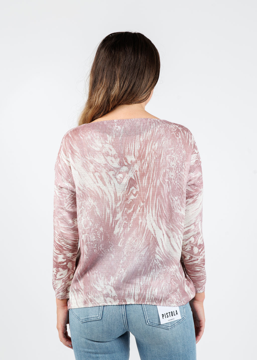 BK Lili Boat Neck Sweater in Quartz Fossil available at Barbara Katz