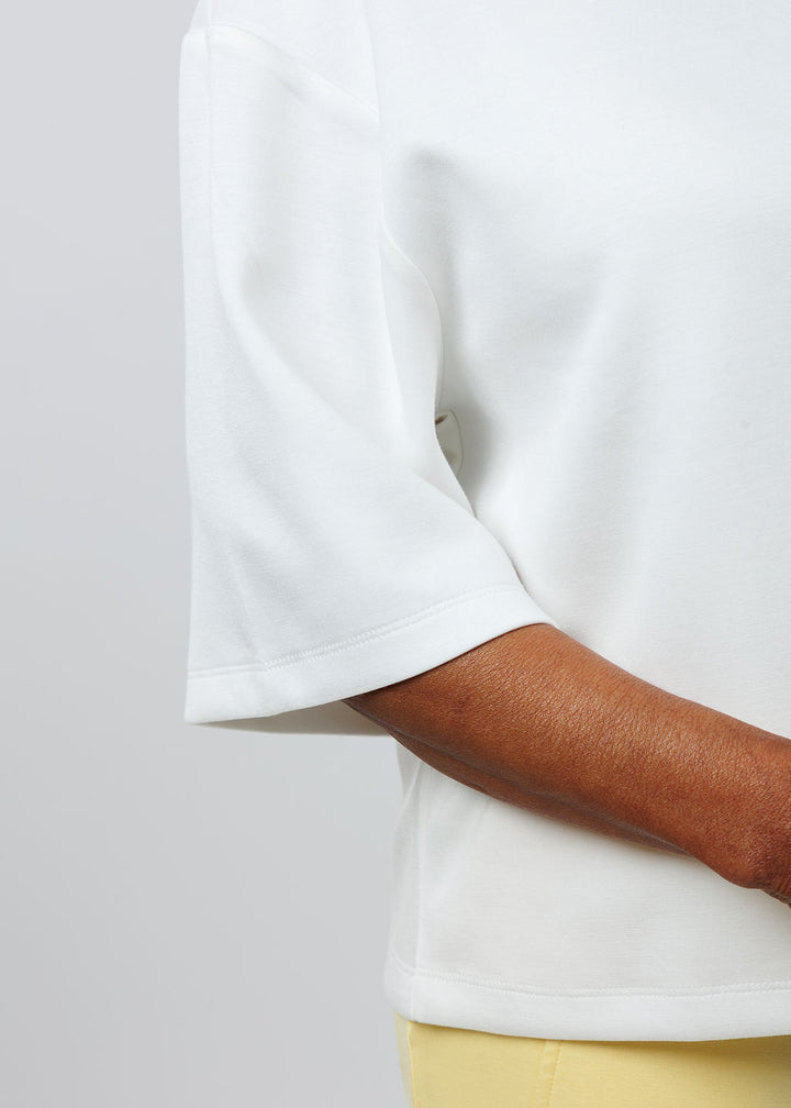 BK Magie Wide Sleeve Sweatshirt in White available at Barbara Katz