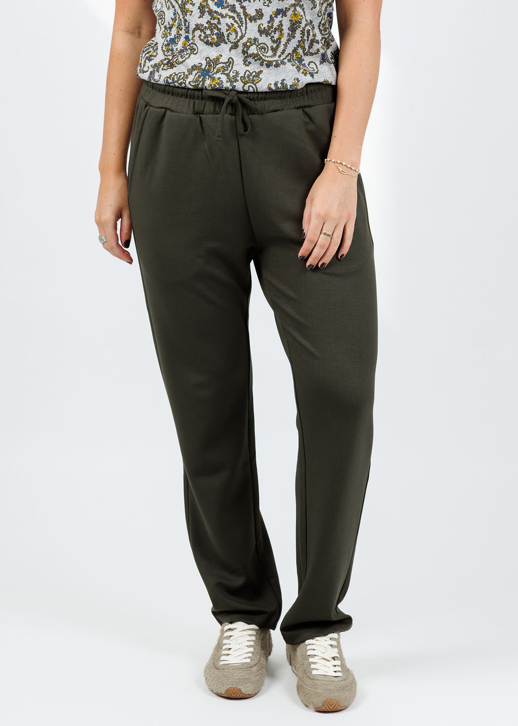 BK Milika Sweatpants in Army available at Barbara Katz