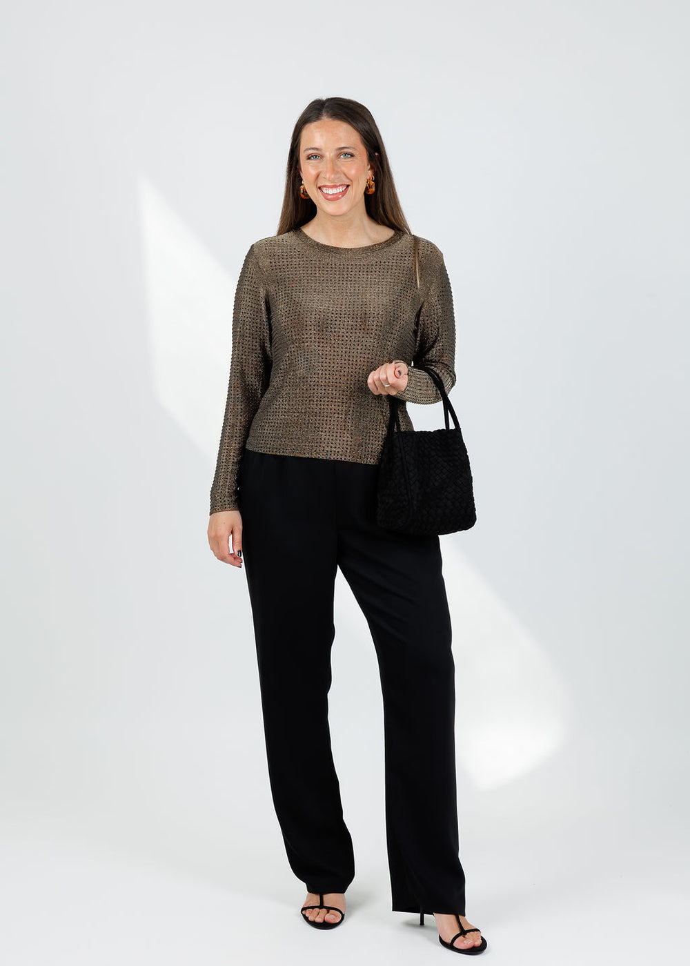 BK Griselle Grommet Stud Top in Gold available at Barbara Katz