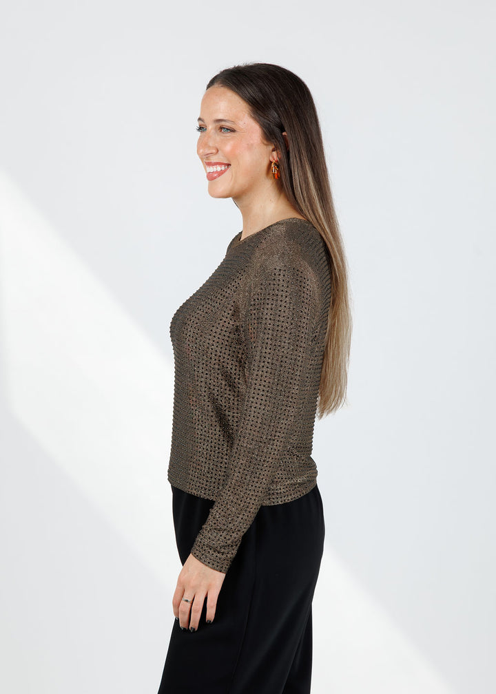 BK Griselle Grommet Stud Top in Gold available at Barbara Katz