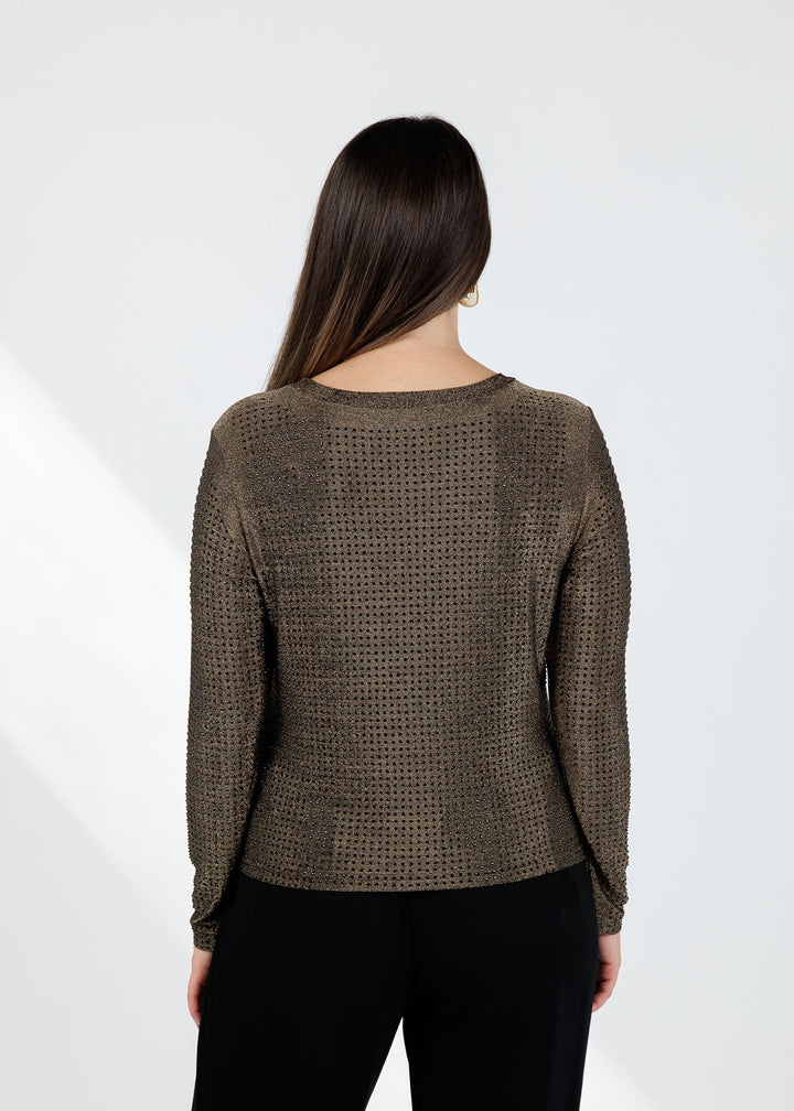BK Griselle Grommet Stud Top in Gold available at Barbara Katz