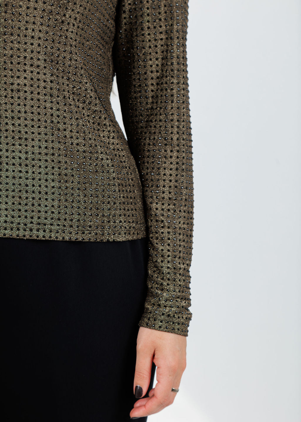 BK Griselle Grommet Stud Top in Gold available at Barbara Katz