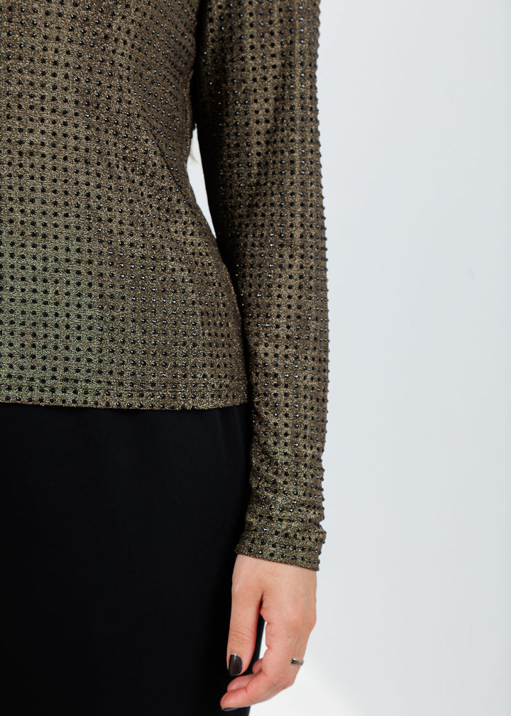 BK Griselle Grommet Stud Top in Gold available at Barbara Katz