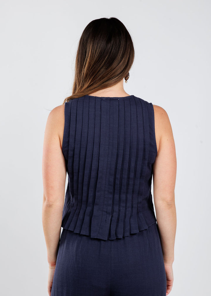 BK Jolene Top in Indigo available at Barbara Katz