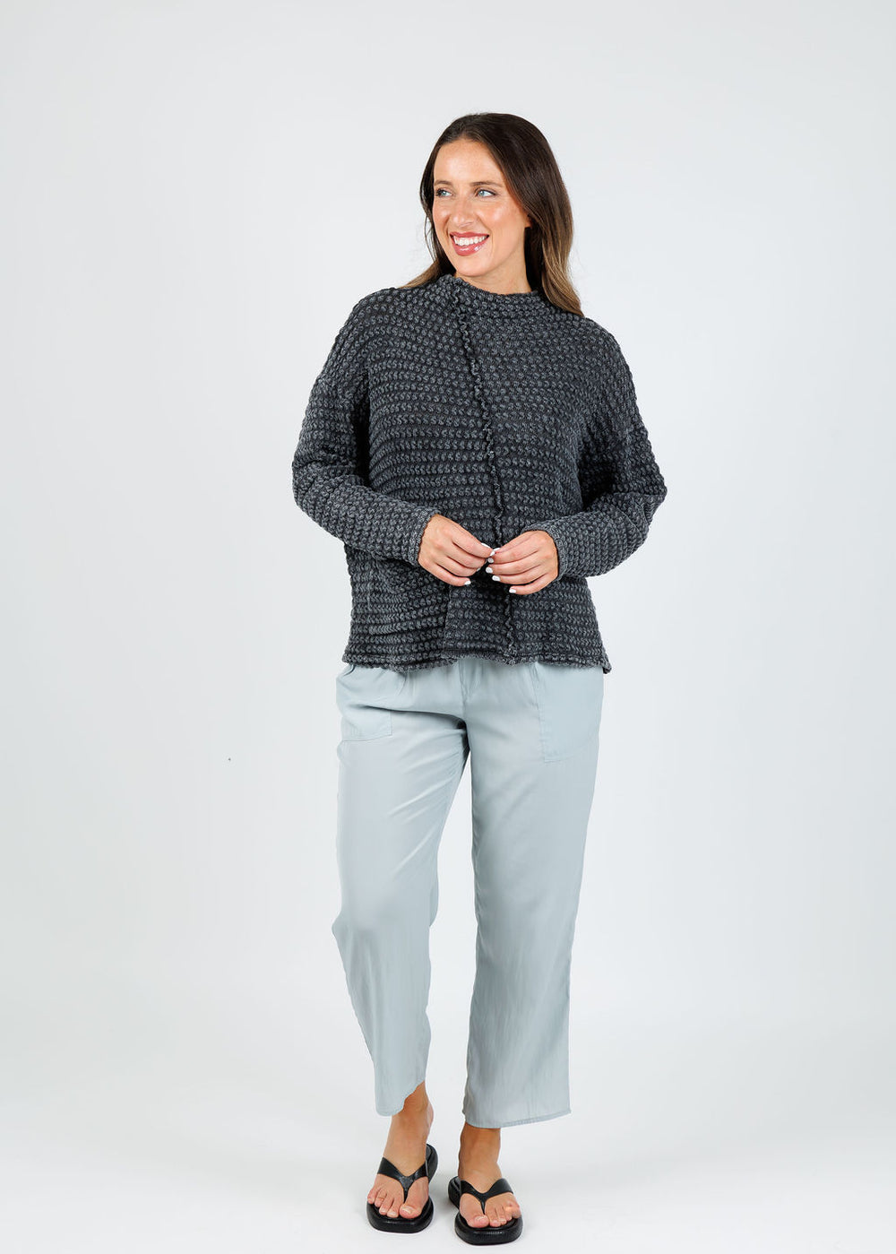 Beau Jours Ronnie Top in Black available at Barbara Katz
