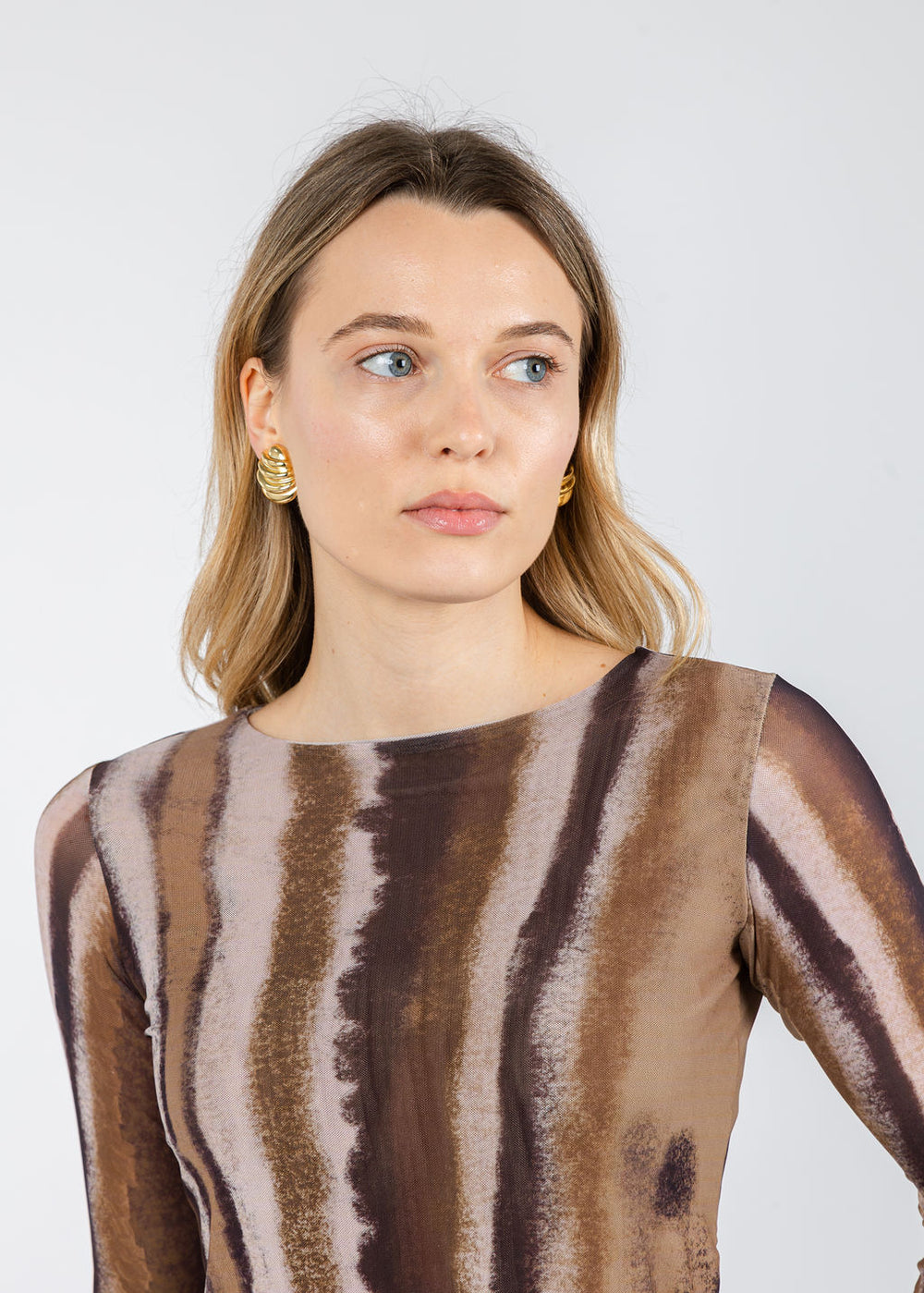 Ben Amun Mar Earrings in Gold available at Barbara Katz