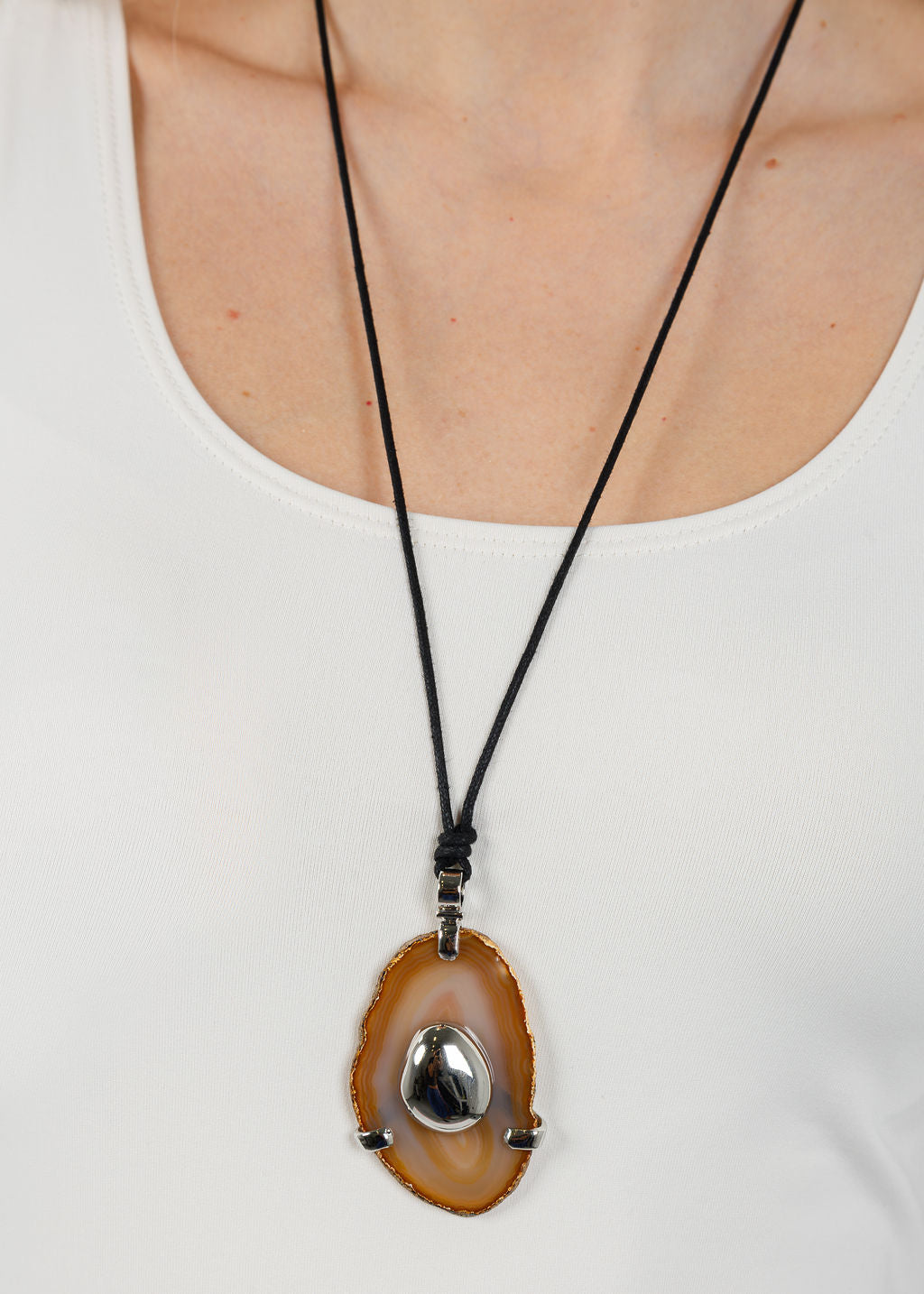 Ben Amun Otero Necklace in Agate available at Barbara Katz