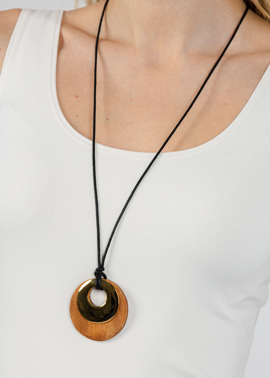 Ben Amun Sloane Necklace in Gold available at Barbara Katz