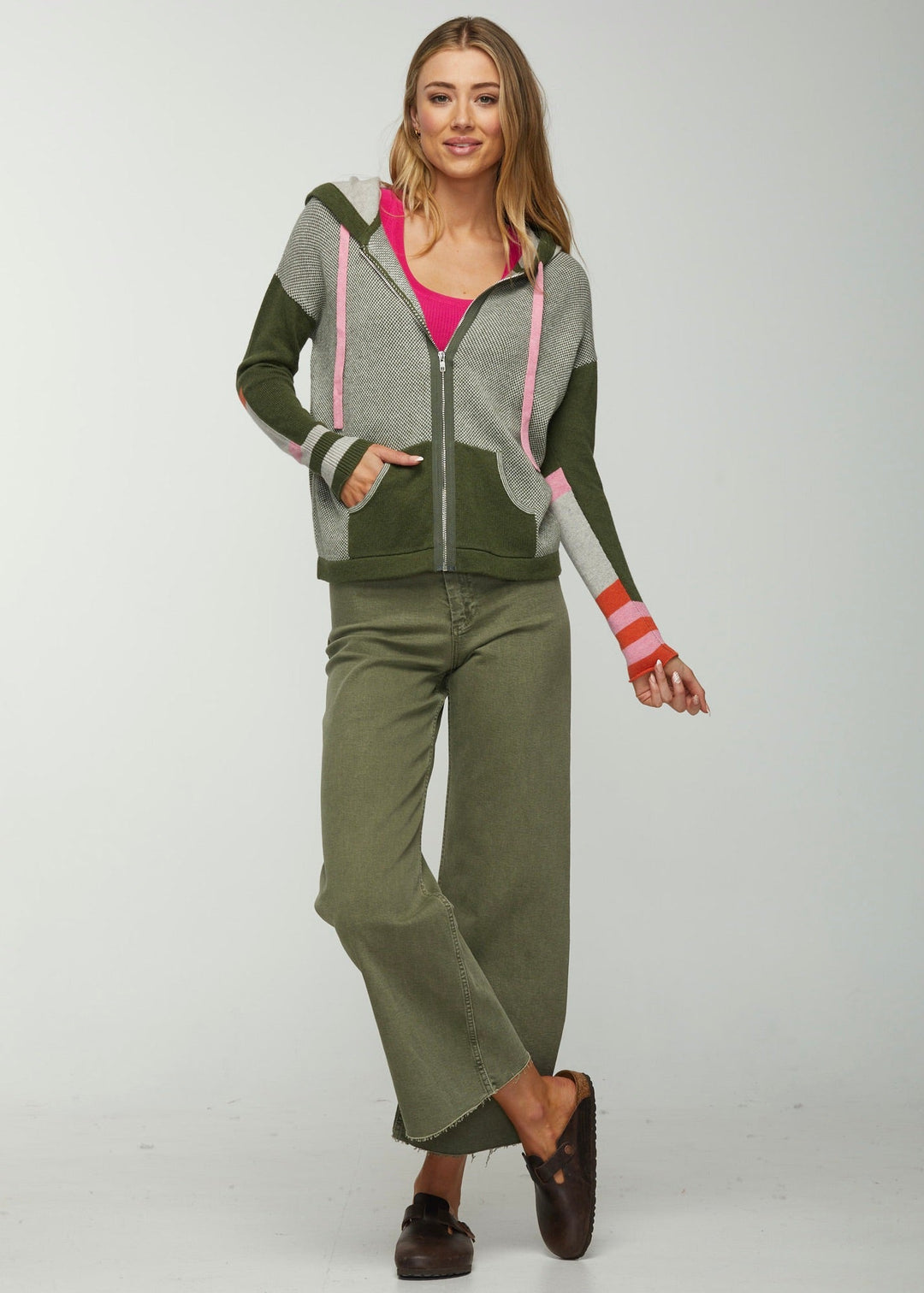 Birdseye Hoodie - Olive