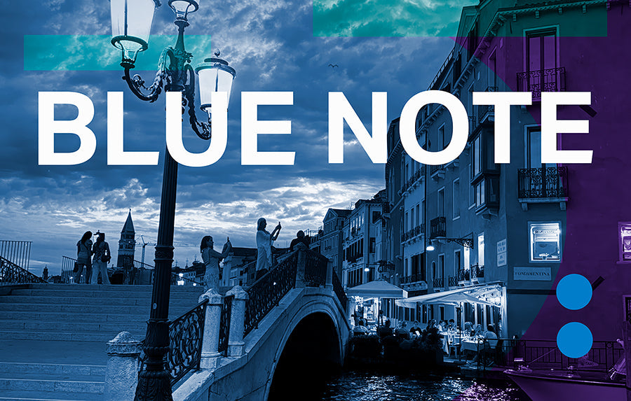 Suzi Roher Lily, Blue Note Scarf available at Barbara Katz