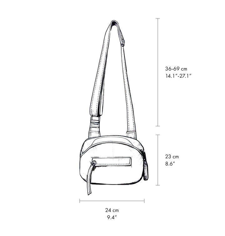 Daniella Lehavi Bonnie Crossbody Bag measurements