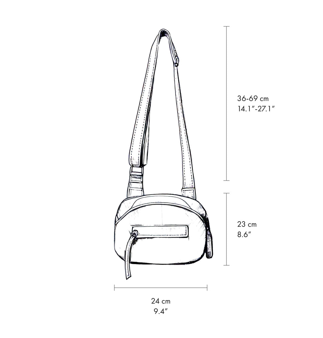 Daniella Lehavi Bonnie Crossbody Bag measurements