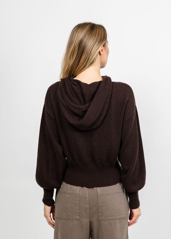 Brodie Hilary Hoodie 2.0 - Dark Brown available at Barbara Katz