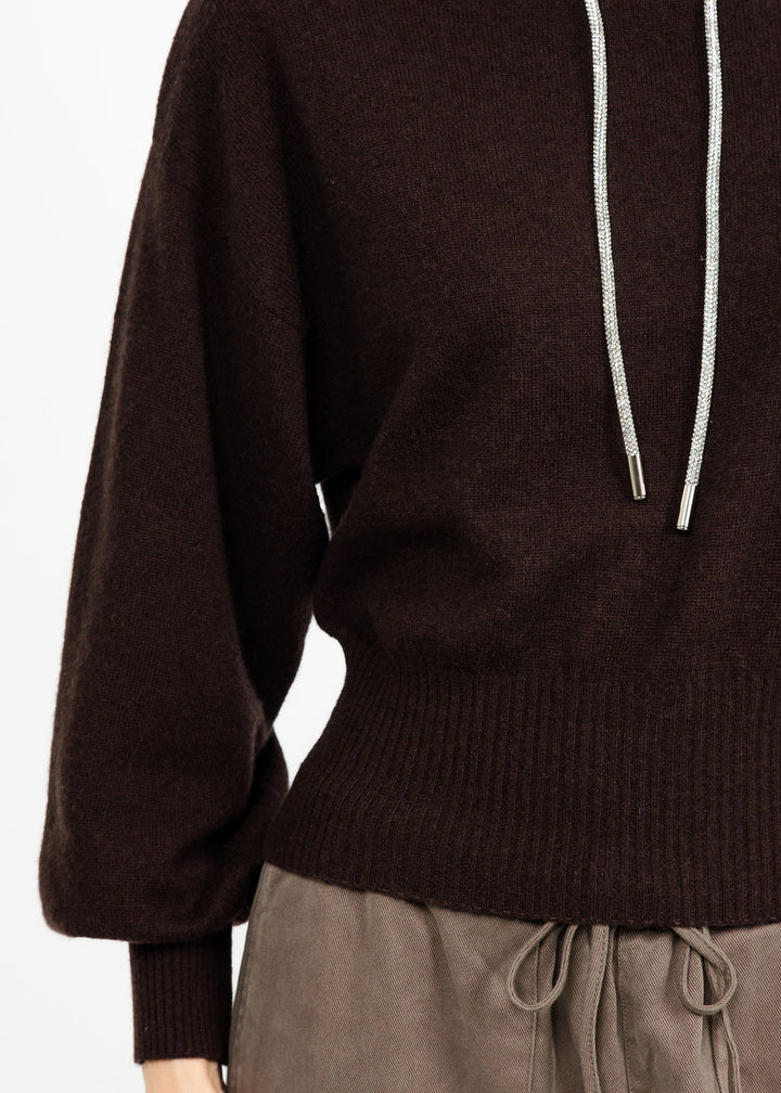 Brodie Hilary Hoodie 2.0 - Dark Brown available at Barbara Katz