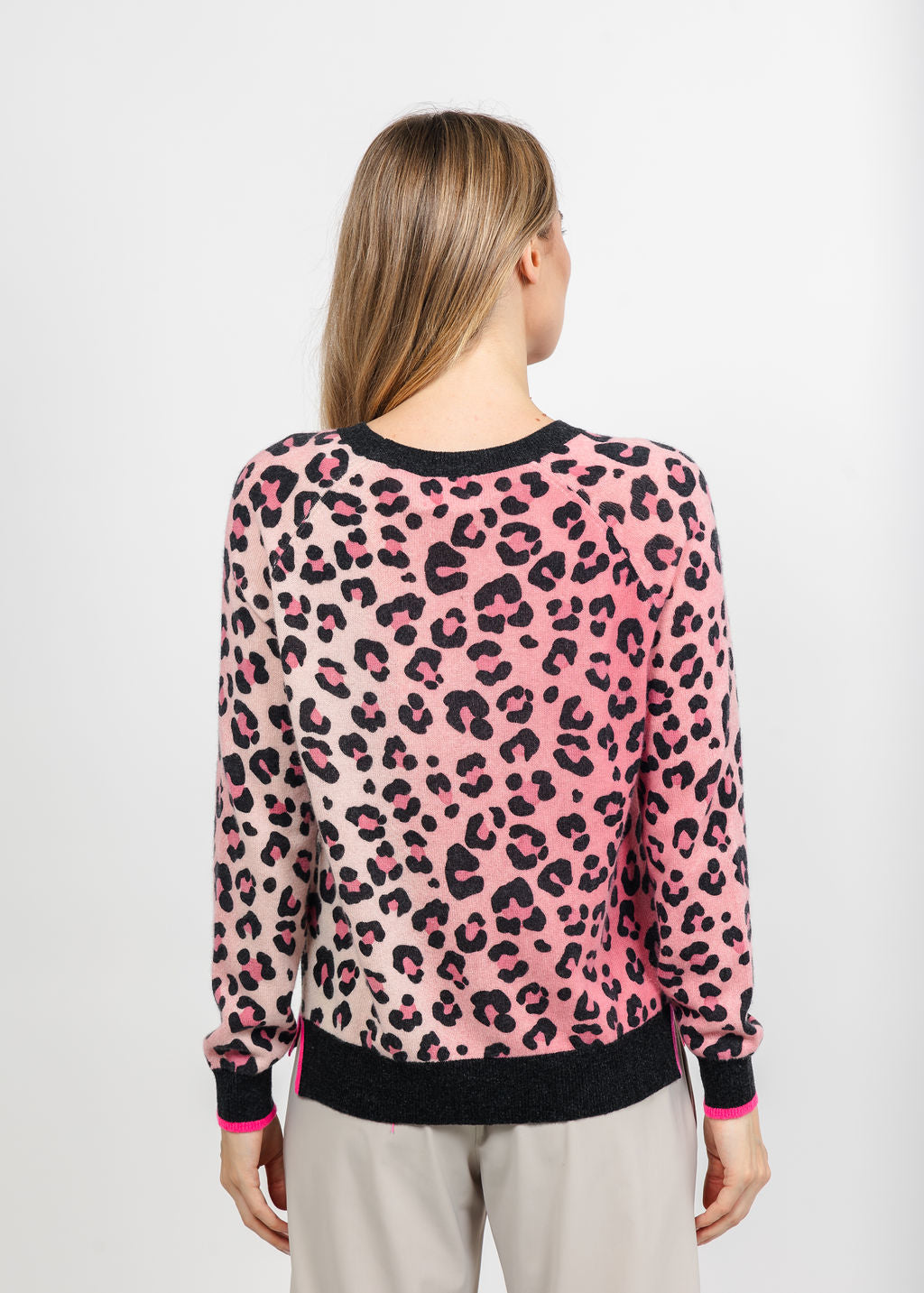 Brodie Lauren Leopard Sweatshirt - Quartz Pink available at Barbara Katz