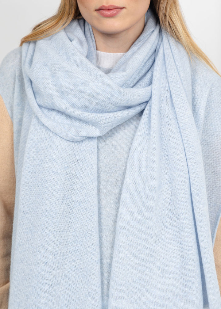 Brodie London Travel Wrap - Blue Mist available at Barbara Katz