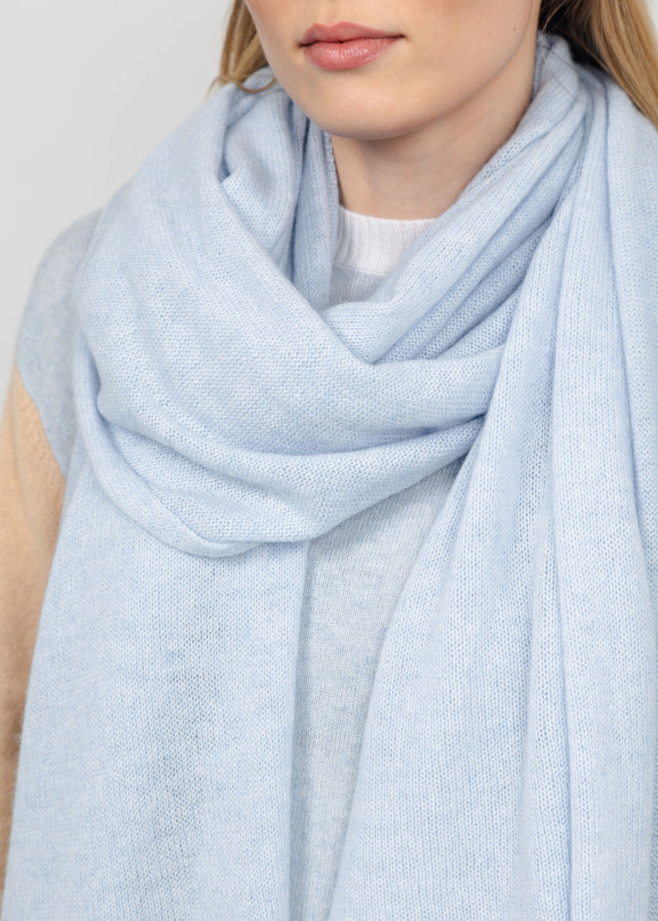 Brodie London Travel Wrap - Blue Mist available at Barbara Katz