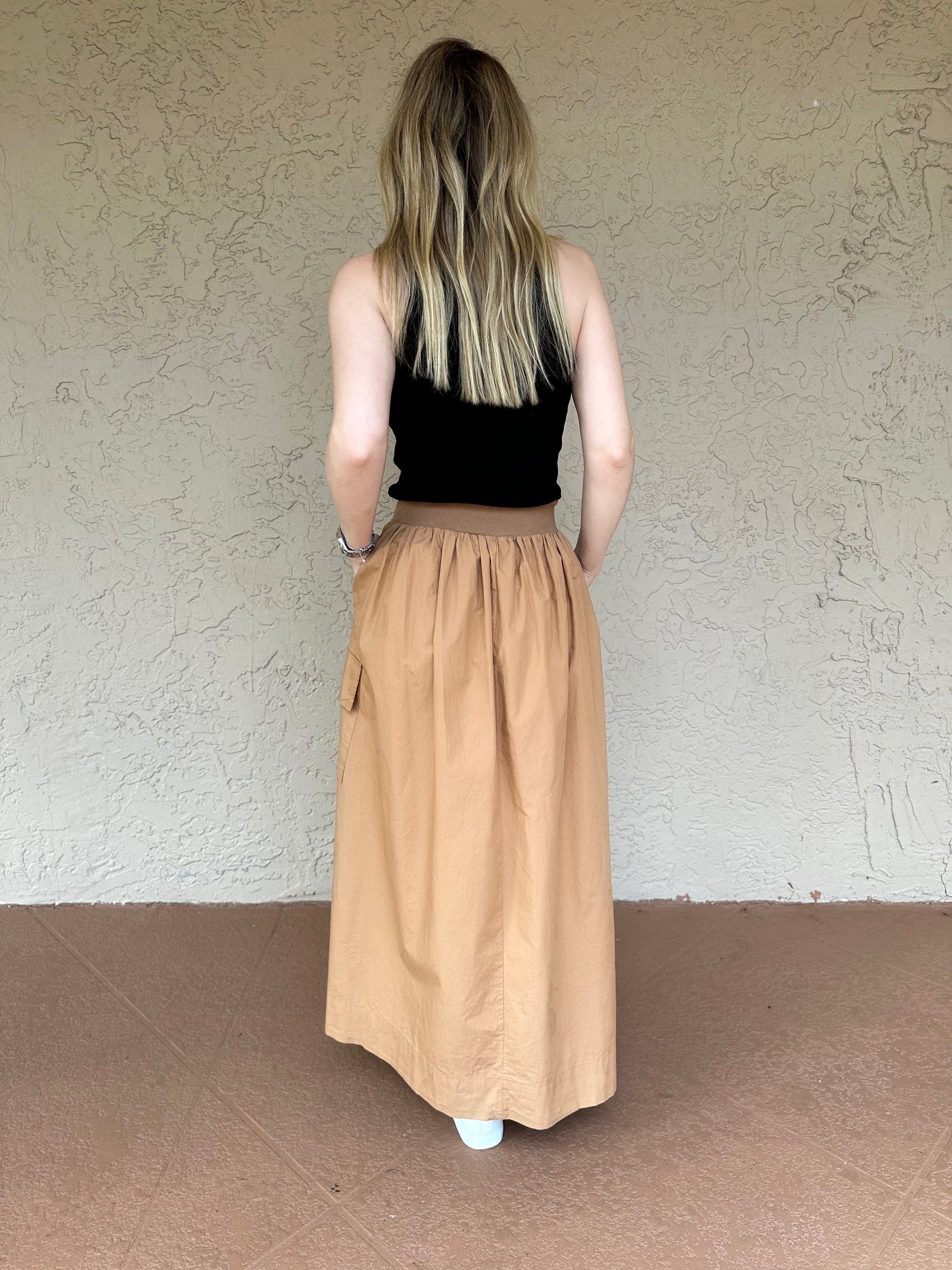 Josefine ribbed a-line midi skirt sale