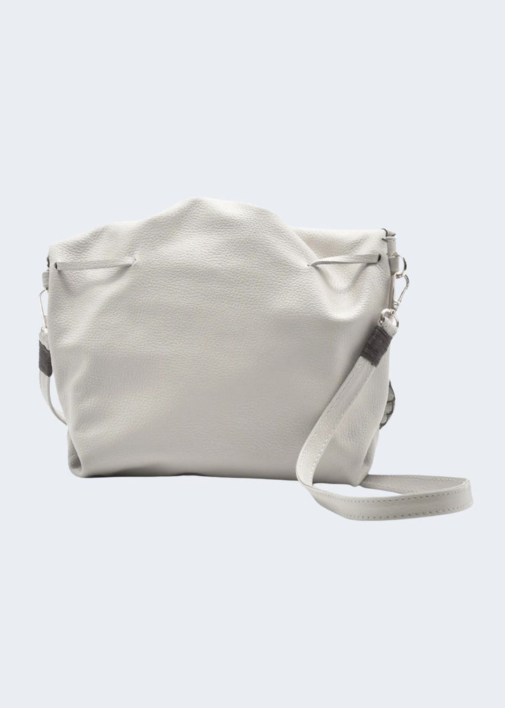 Carlos Falchi Medium Butterfly Bag in Porcelain available at Barbara Katz