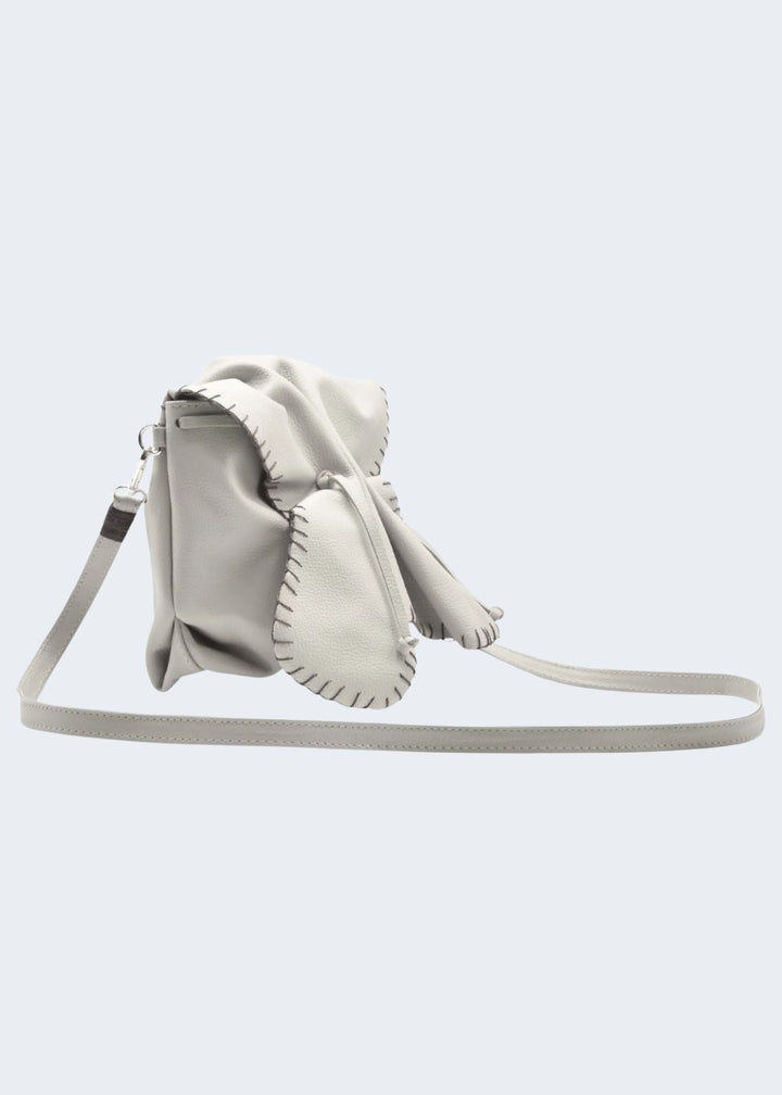 Carlos Falchi Medium Butterfly Bag in Porcelain available at Barbara Katz