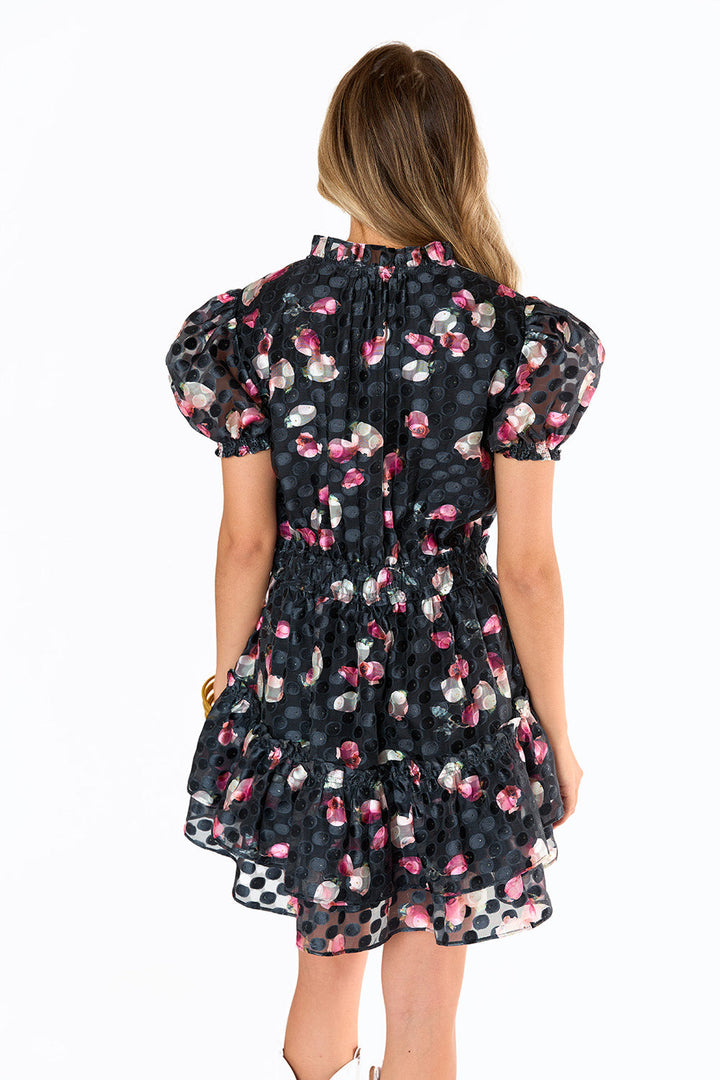 BuddyLove Clementine Elastic Waist Mini Dress in Twilight available at Barbara Katz