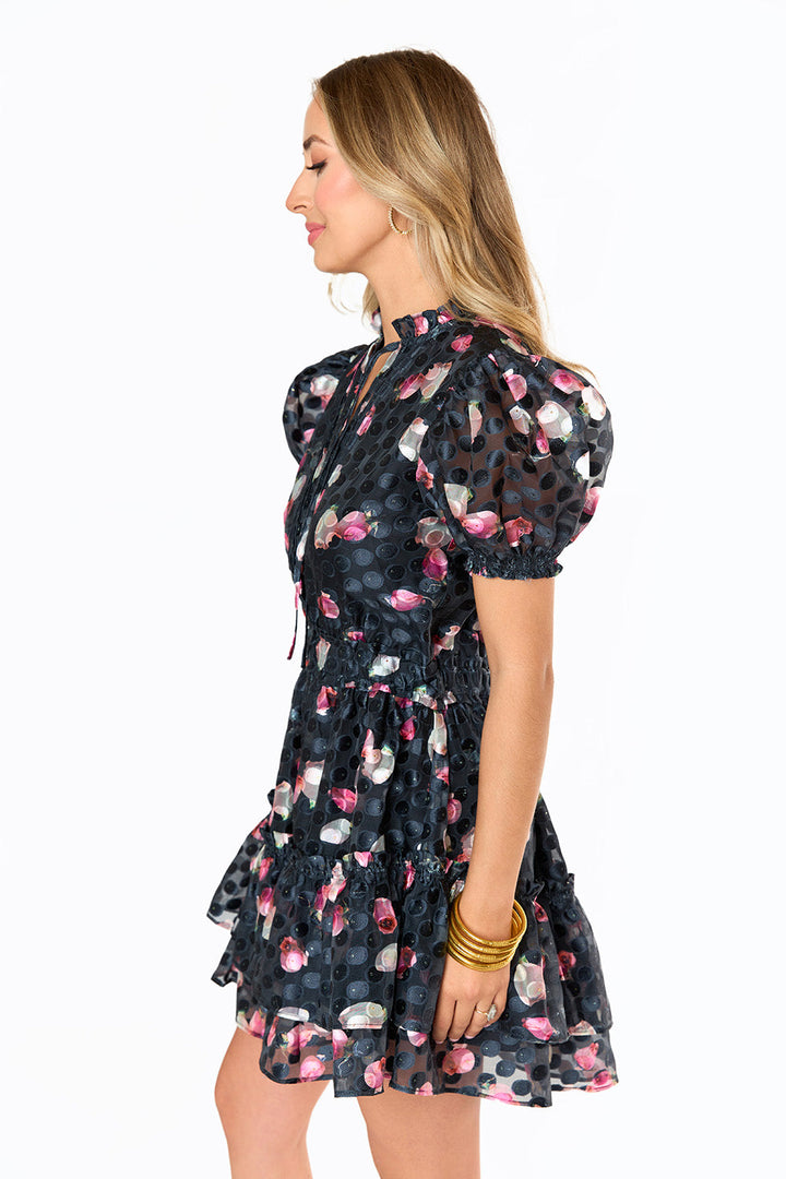 BuddyLove Clementine Elastic Waist Mini Dress in Twilight available at Barbara Katz
