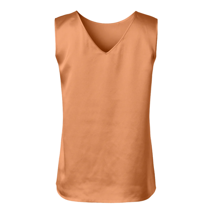 Diomi Sateen Reversible Tank Top in Copper available at Barbara Katz