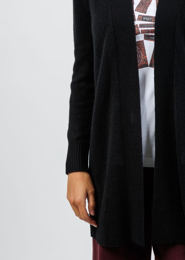 BK Caila Relaxed Cashmere Duster in Ebony available at Barbara Katz