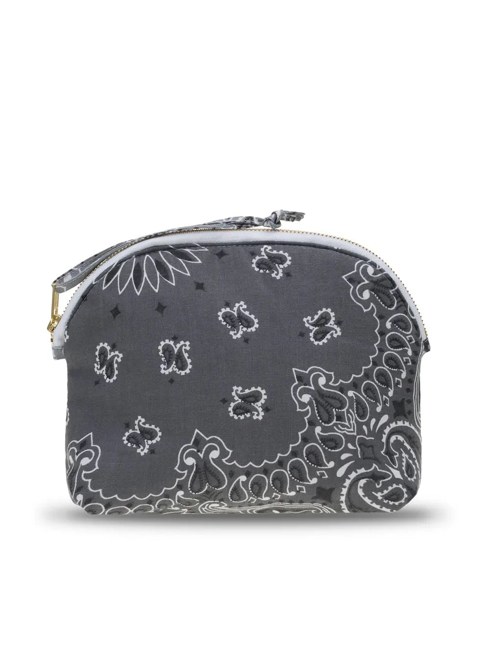 Call It By Your Name Small Vanity Pouch Heart - Dark Grey / Pale Grey