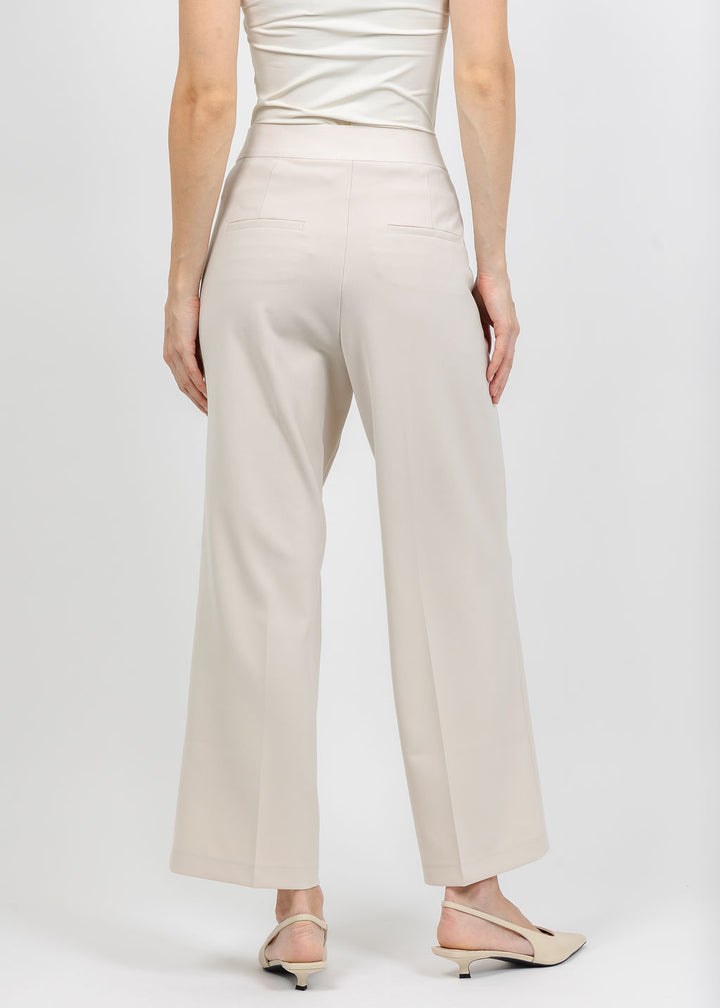 Cambio Cameron Pull-On Crop Pant in Icing available at Barbara Katz