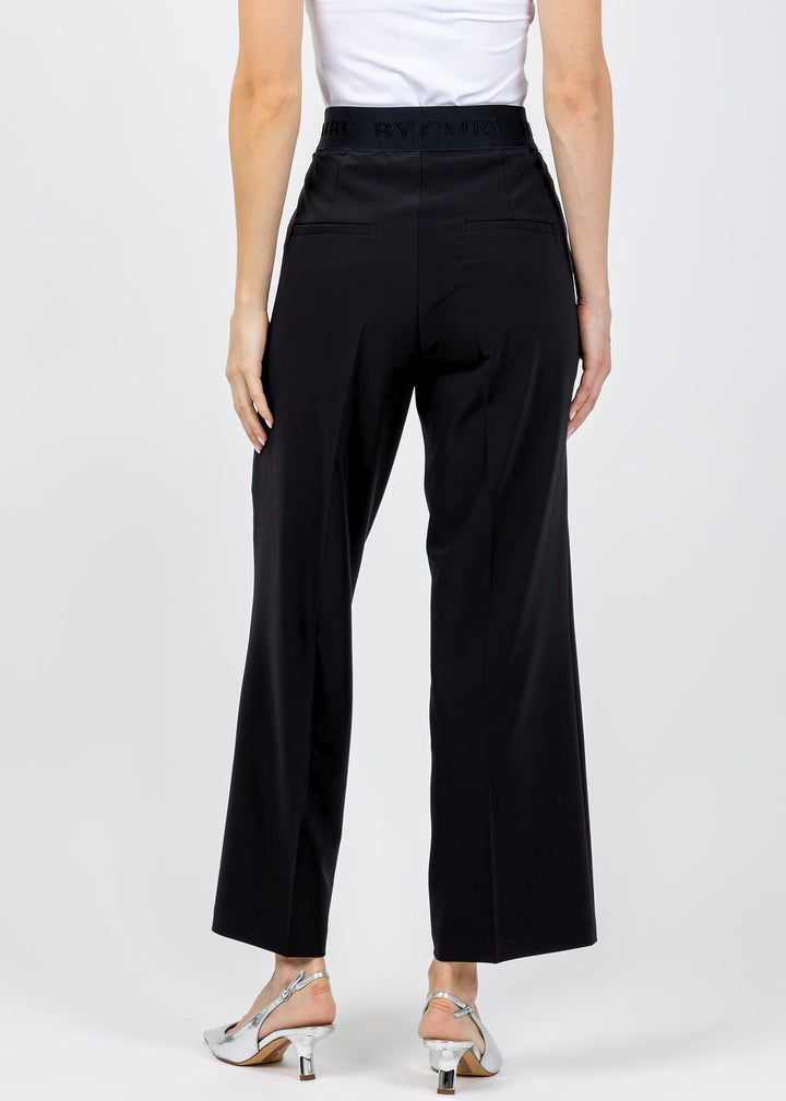 Cambio Cameron Pull-On Crop Trousers in Black available at Barbara Katz