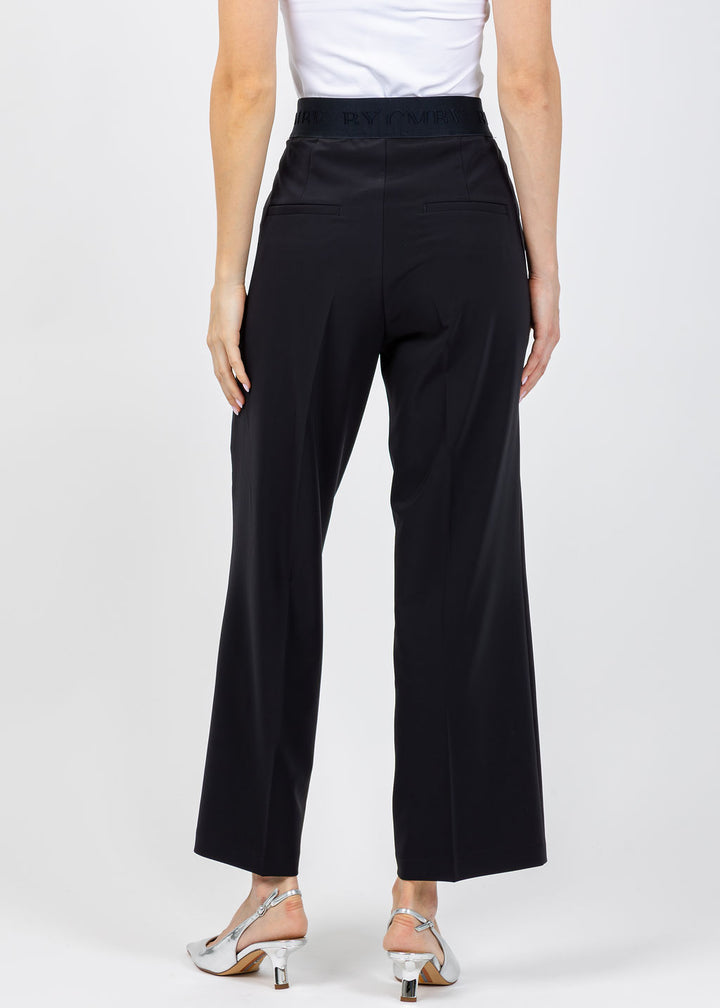 Cambio Cameron Pull-On Crop Trousers in Navy available at Barbara Katz